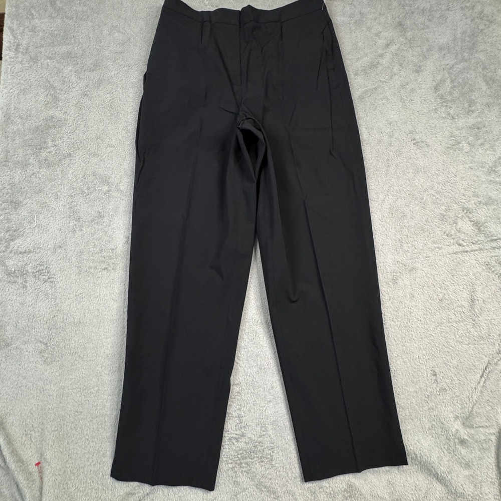 NWT Talbots Womens Black Stretch Straight Leg Trousers Size 10 W30in. x L28in.